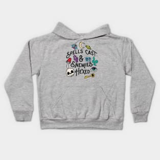 Spells Cast & Enemies Hexed Kids Hoodie